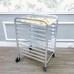 FixtureDisplays® Foodservice Speed Rack Commercial-Grade Aluminum 10-Tier Sheet Pan/Bun Pan Storage Display Rack, 26 inches Length x 20 inches Width x 38 inches Height with Wheels, including 20 13X18 Sheets Pans 10163+20X10164-13X18